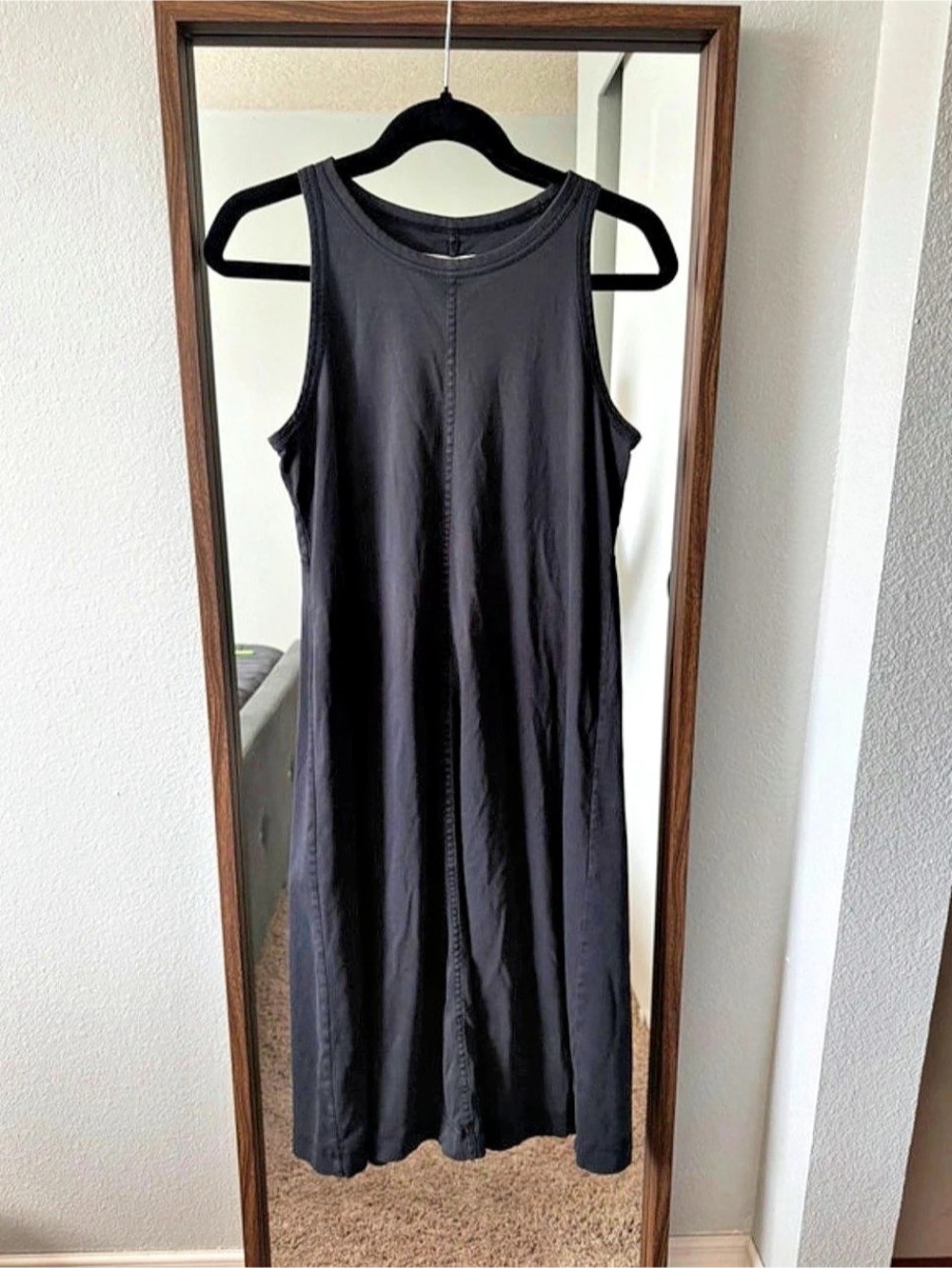 Everlane Black Sleeveless Maxi Dress Size M